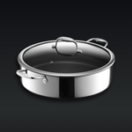 Hybrid Deep Sauté Pan/Chicken Fryer with Lid, 7-Qt