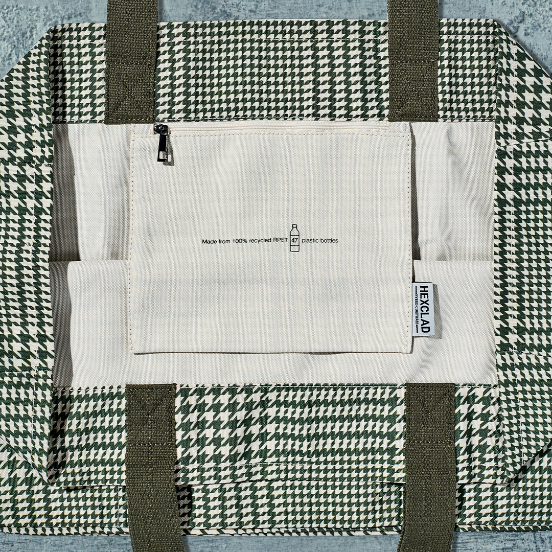 The Everything Everywhere Bag (Houndstooth-Forest)
