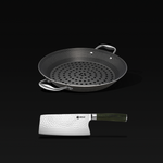 HexClad BBQ Grill Pan + Meat Cleaver Bundle
