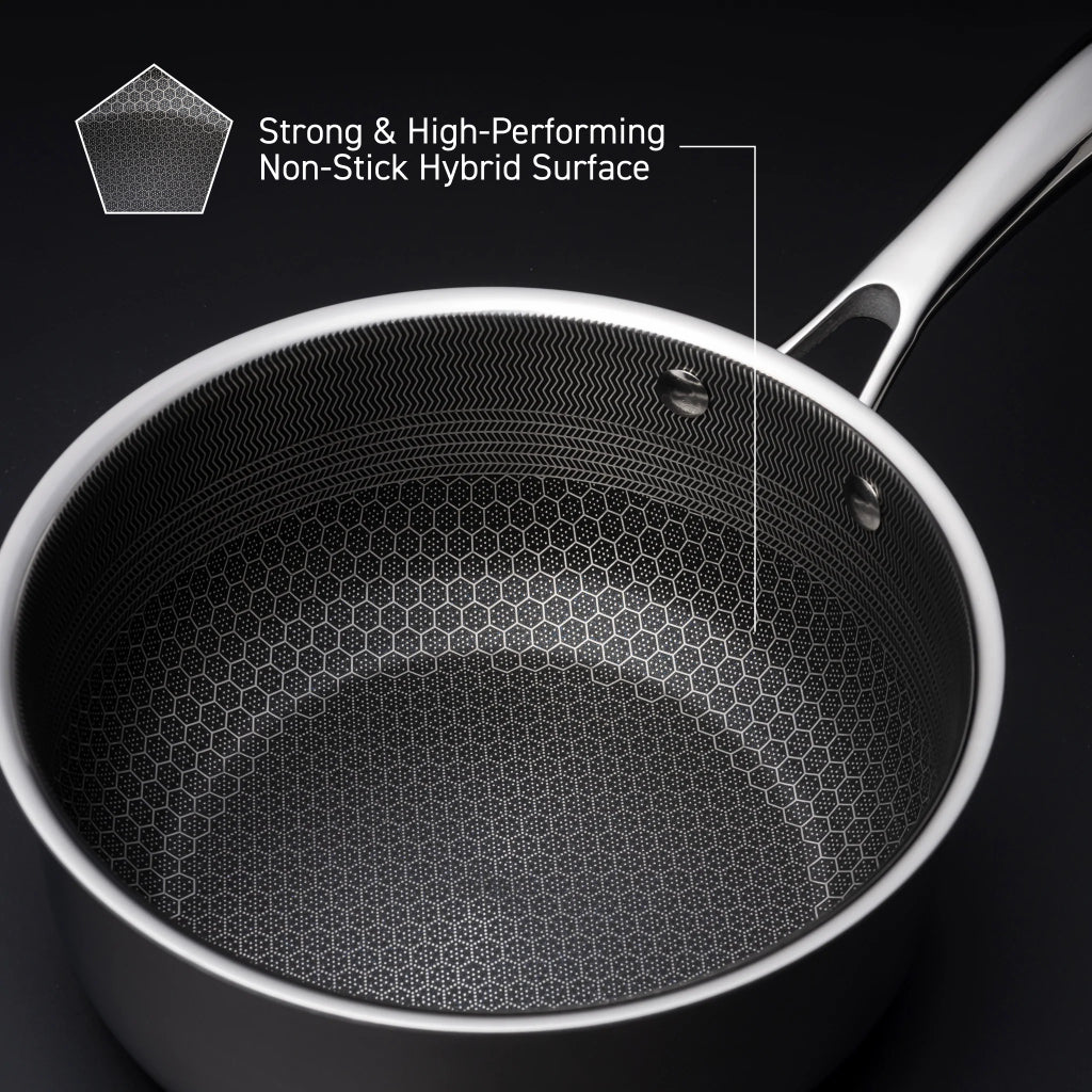 Hybrid Saucepan With Lid, 3-Qt