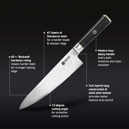 Master Series Damascus Steel Knife Set, 6-pc